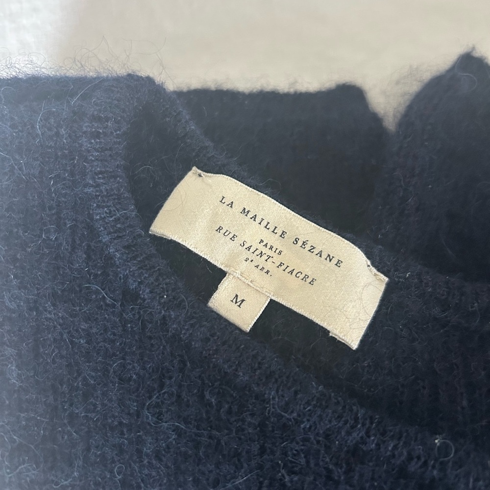 Sézane Gaspard Navy Cardigan